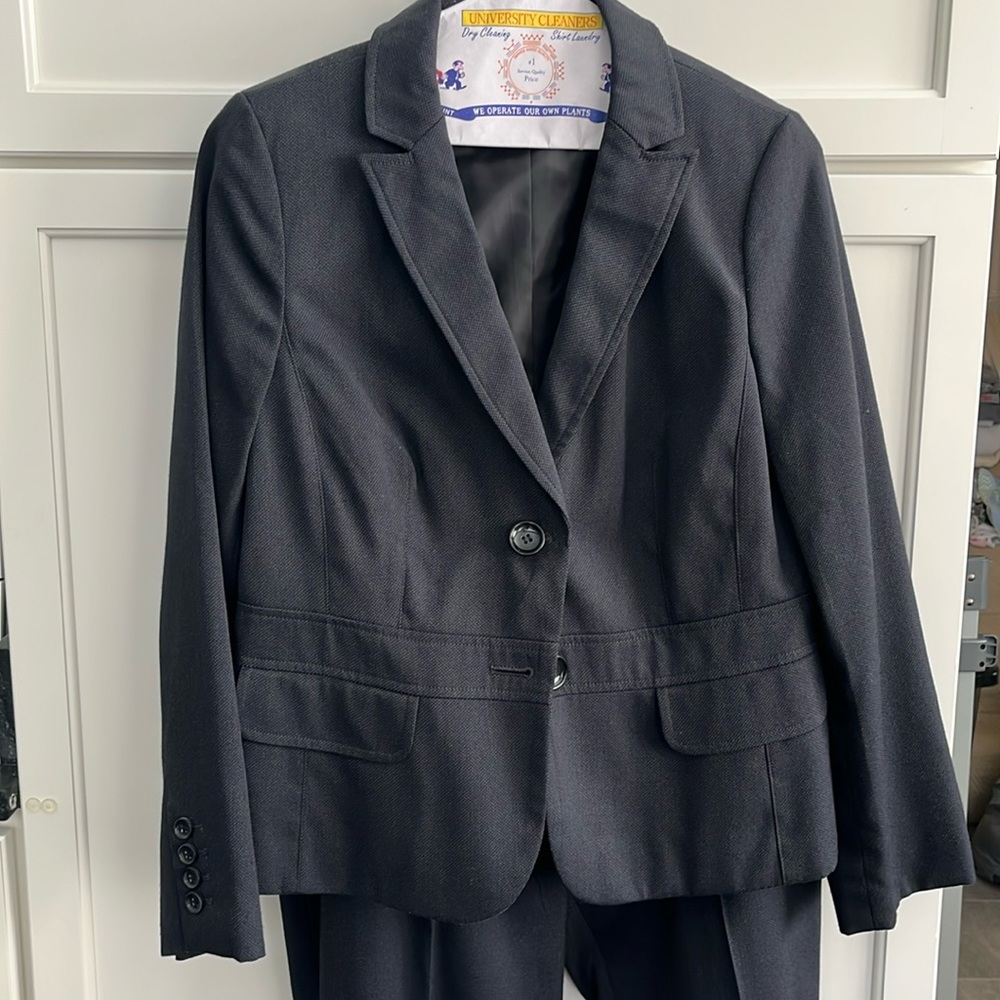 Navy Ann Taylor Suit Jacket and Pants